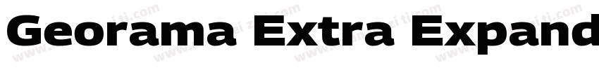 Georama Extra Expand字体转换